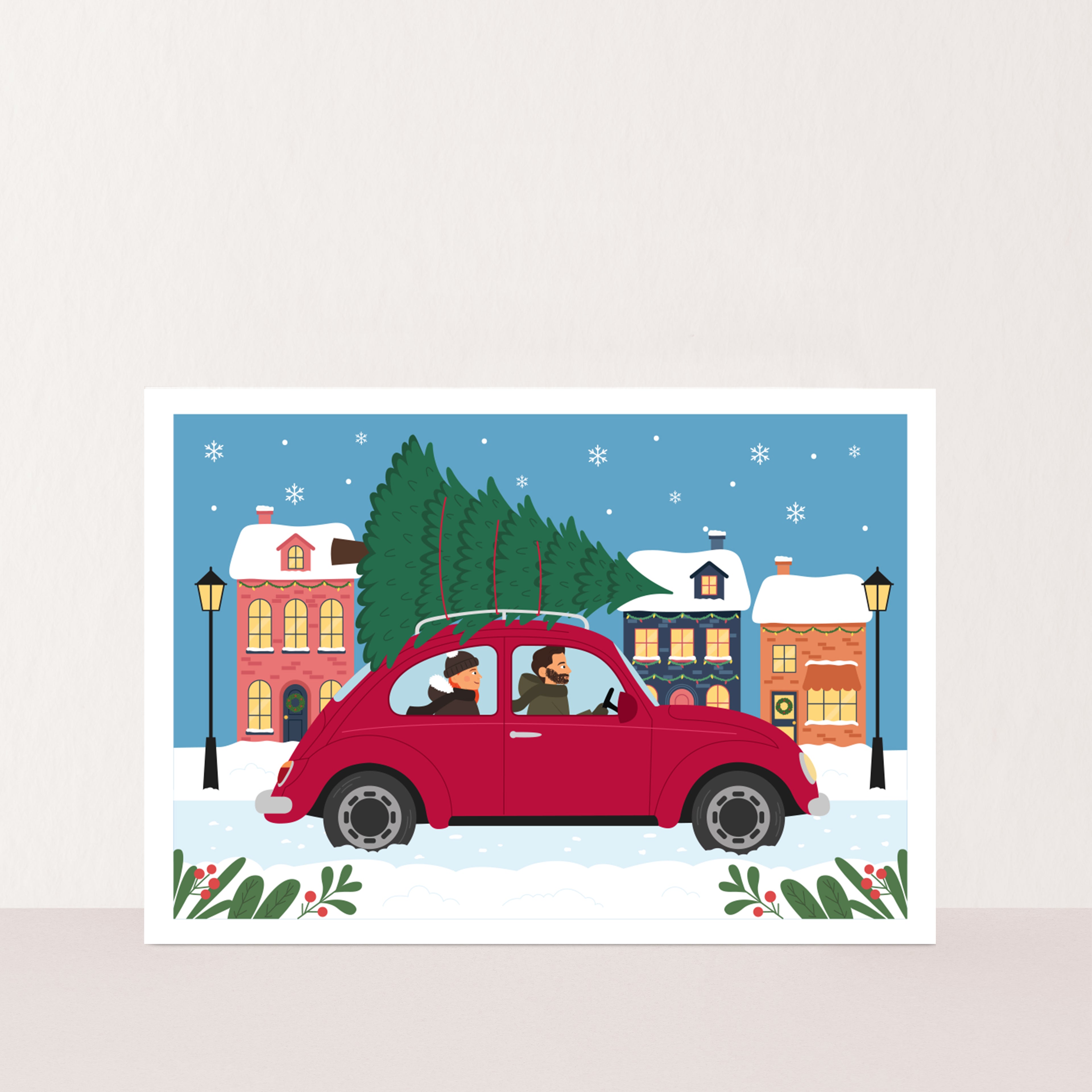 Driving Home for Christmas Print