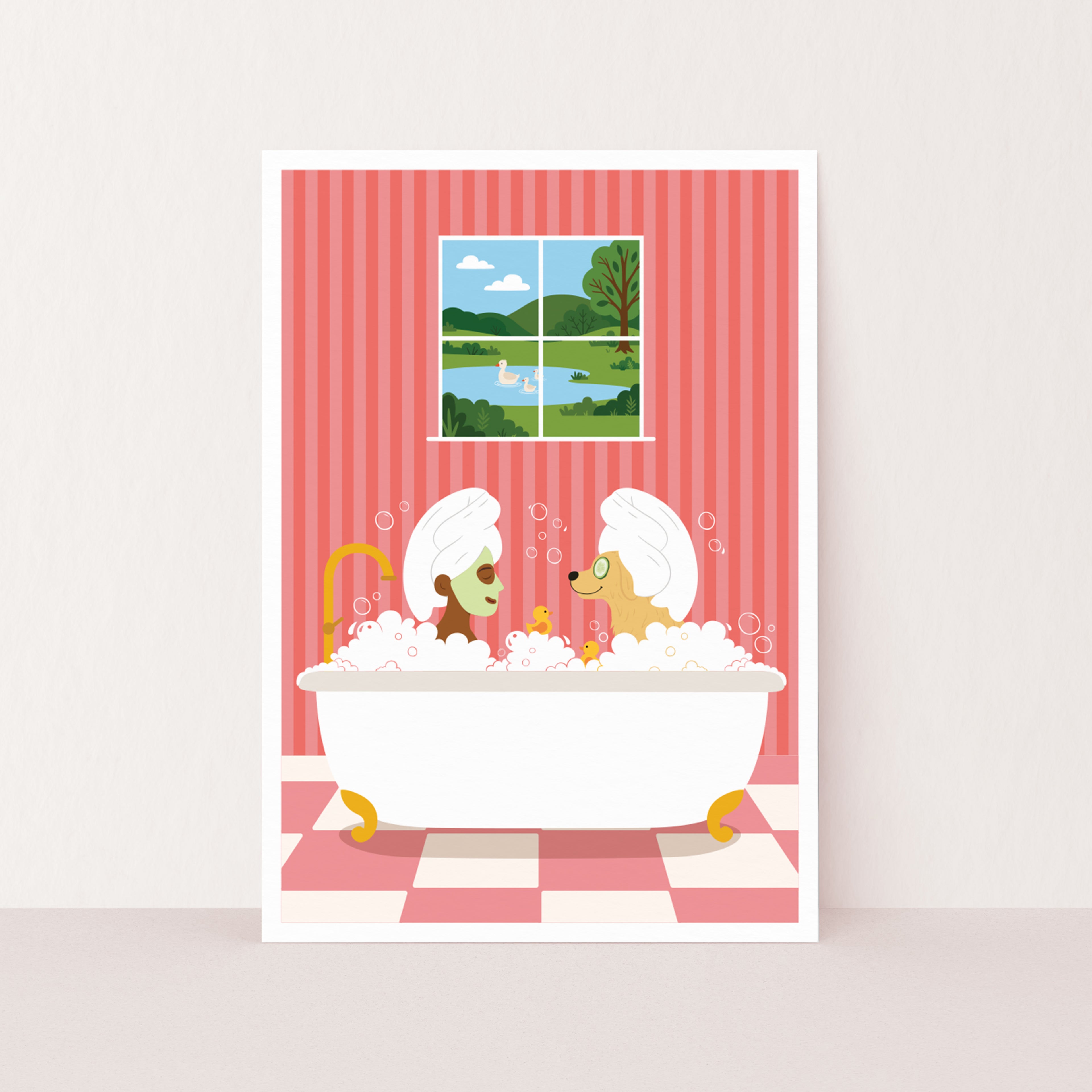 No Troubles, Only Bubbles Print