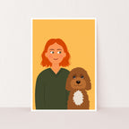 Dog Mum Portrait Print