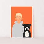 Dog Mum Portrait Print